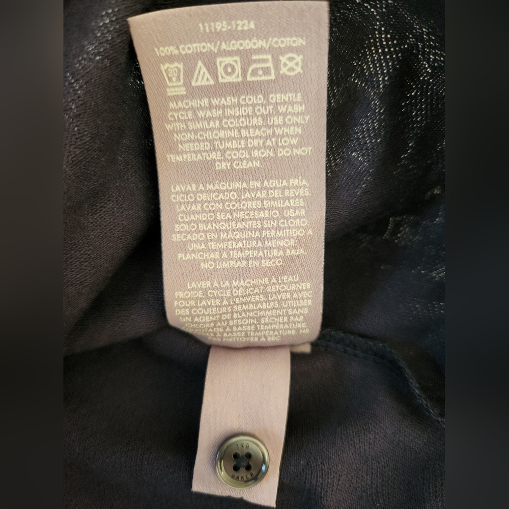 Ted Baker Men’s Textured Cotton Polo Shirt~NAVY~MEDIUM **NEW - Picture 13 of 15